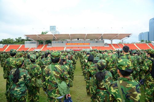 深圳大學(xué)第二次冬季軍訓(xùn)開營